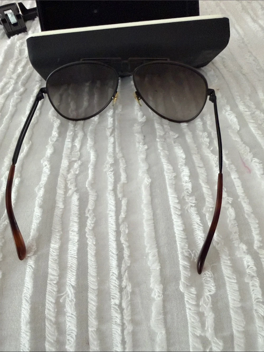 Givenchy Aviator Sunglasses in Black with Dark Gray Lenses